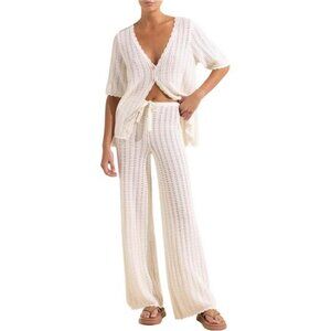 Women's Summer 2 Piece Swimsuit Cover up Crochet Knit Cardigan Tops